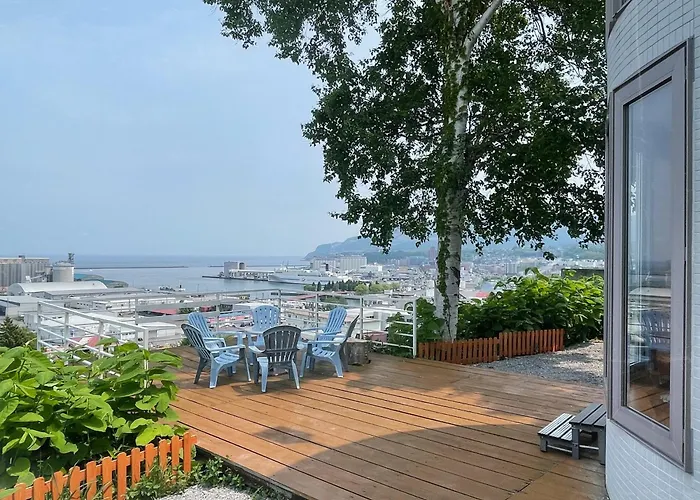 逸居&海音#200平方海景别墅#小樽步行街浪漫街附近#可以免费停放1台车#房间配有空调#暖气